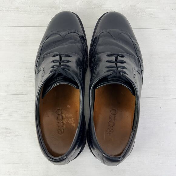 ECCO Black Leather Wingtip Derby Oxford Dress Shoes Men Size 12 EUR‎ 46 Lace Up main image 10